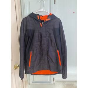 Champion C9 Boys Windbreaker Black Sz XL 16-18 Hooded Venture Dry Full Zip